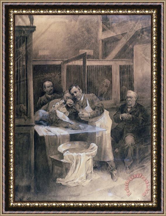Alphonse Marie Mucha Louis Pasteur Framed Print