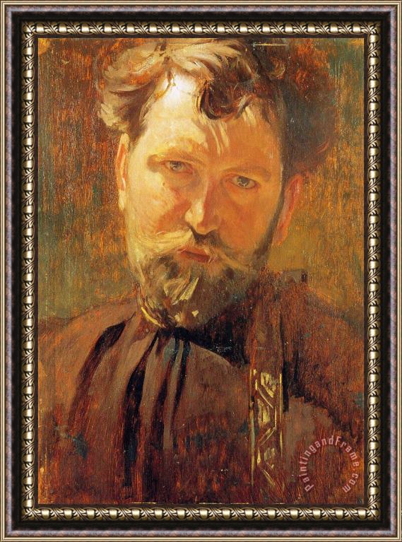 Alphonse Marie Mucha Self Portrait 1899 Framed Print