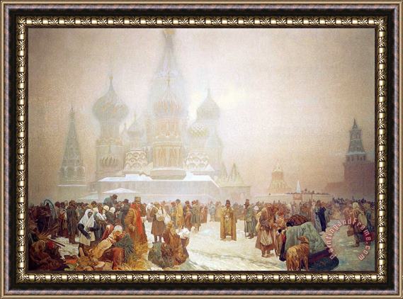 Alphonse Marie Mucha The Abolition of Serfdom in Russia 1914 Framed Print
