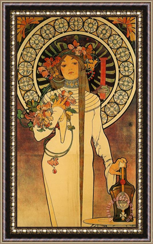 Alphonse Marie Mucha The Trappistine 1897 Framed Painting