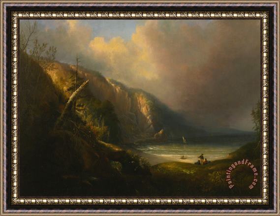 Alvan Fisher Sunlit Cove in Earliy Spring Framed Painting