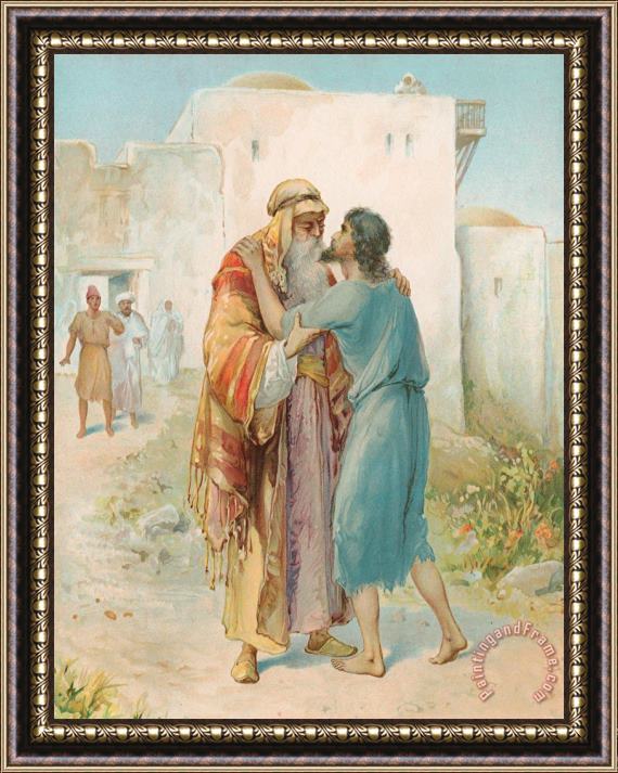 Ambrose Dudley The Prodigal's Return Framed Painting