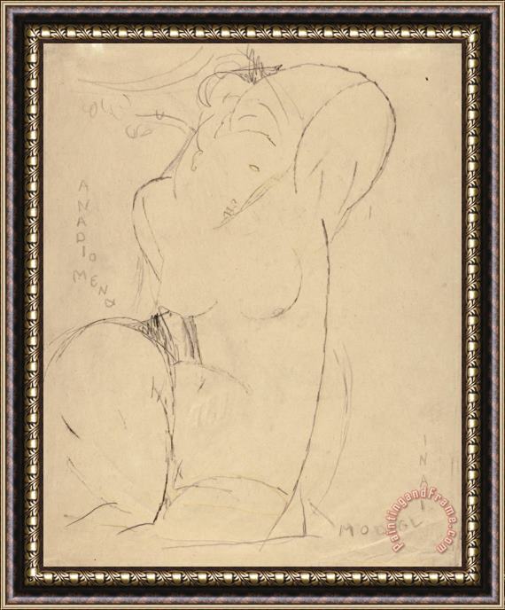 Amedeo Modigliani Anadiomena Framed Painting