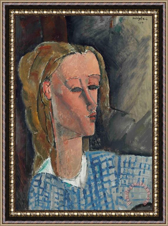 Amedeo Modigliani Beatrice Hastings, 1916 Framed Painting