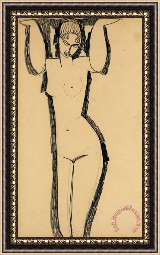Amedeo Modigliani Cariatide, 1911 Framed Print