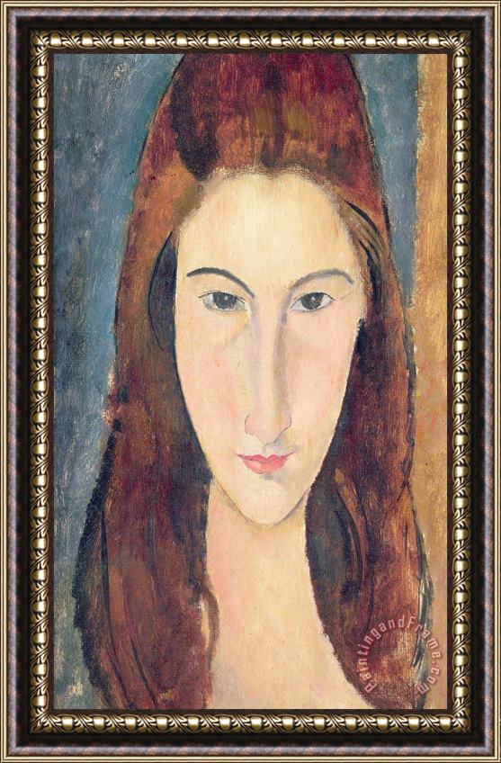 Amedeo Modigliani Jeanne Hebuterne Framed Painting