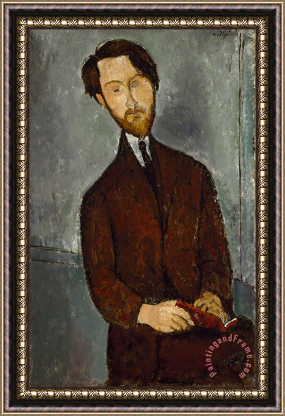 Amedeo Modigliani Leopold Zborowski Framed Painting
