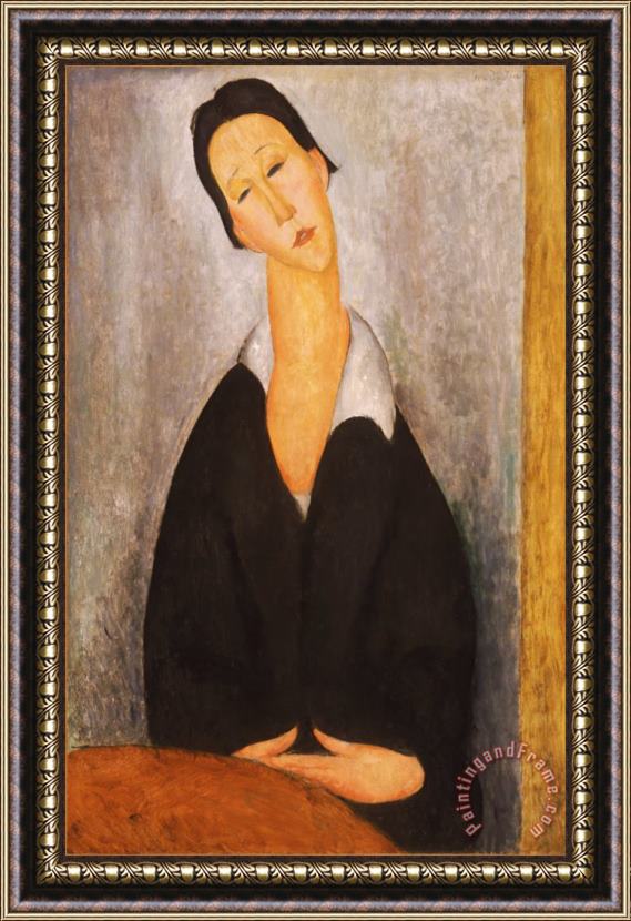 Amedeo Modigliani Portrait of a Polish Woman Framed Painting