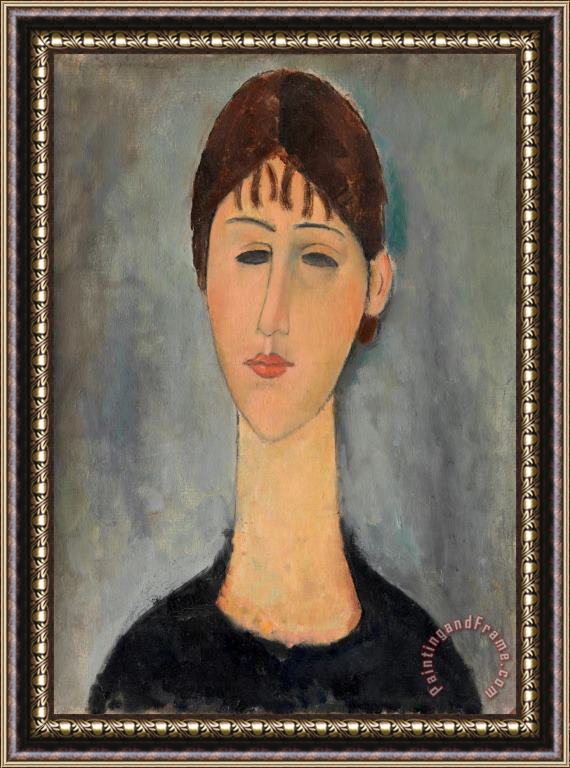 Amedeo Modigliani Portrait of Mme Zborowska Framed Print