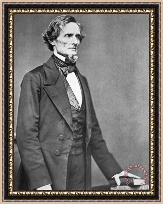 American Photographer Jefferson Davis Framed Painting
