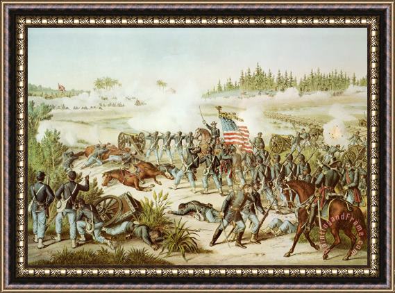 American School Battle of Olustee Framed Painting