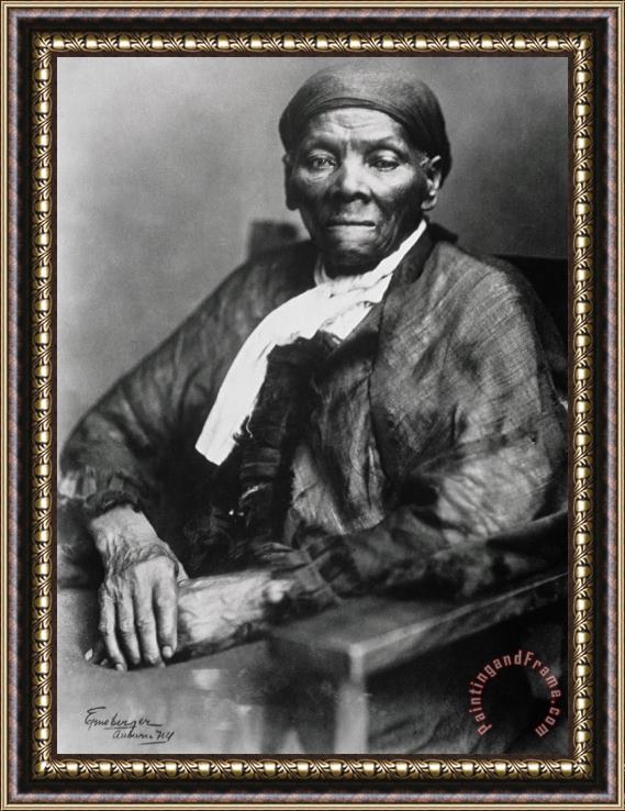 American School Harriet Tubman Framed Painting
