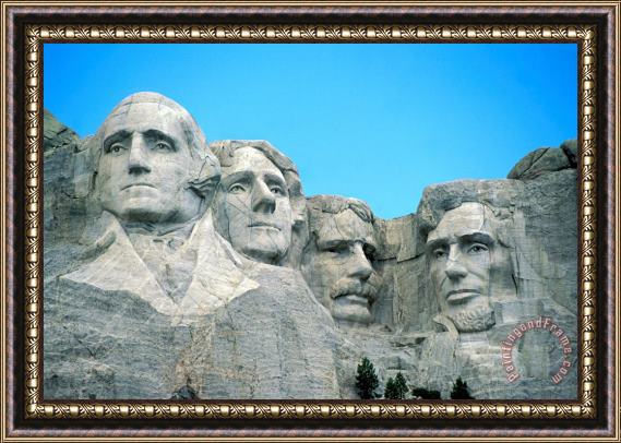 American School Mount Rushmore Framed Painting