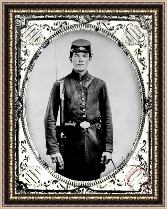 American School Young Union Soldier Framed Print