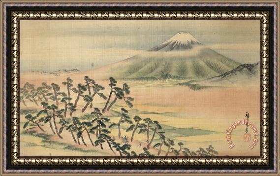 Ando Hiroshige Fukeiga Framed Print