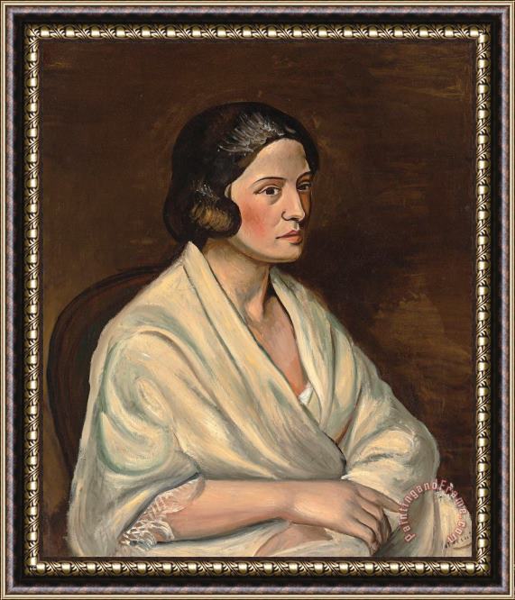 Andre Derain Buste De Femme Au Chale, 1925 Framed Painting