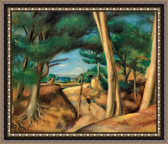 Andre Derain Chemin Anime Aux Lecques, 1922 Framed Painting