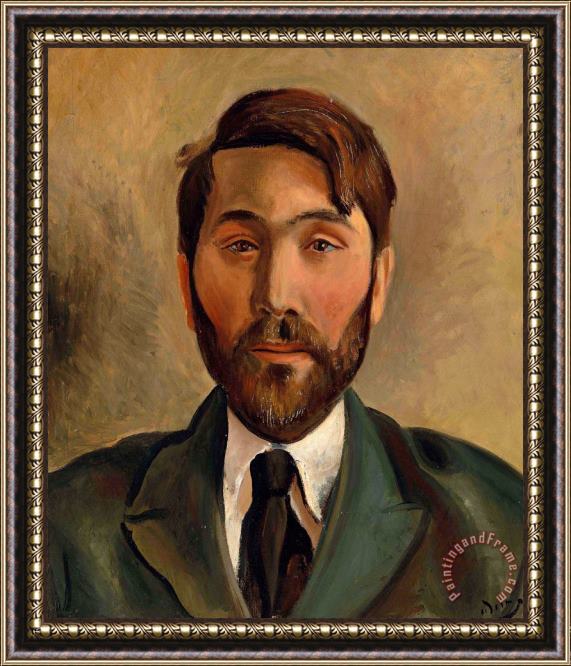Andre Derain Portrait Du Marchand Leopold Zborowsky Framed Painting