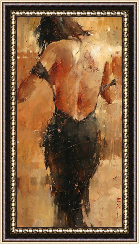 Andre Kohn Cocktail Dress (series #33) Framed Painting