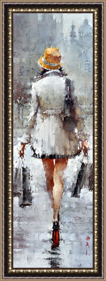 Andre Kohn On The Theme of Yellow Framed Painting