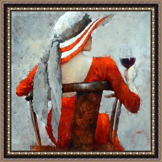 Andre Kohn Rhapsody on The Theme of Chateau Margaux 1982 Framed Painting