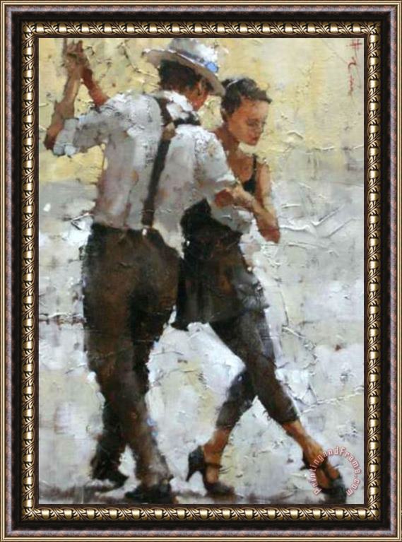 Andre Kohn Tango Catherine La Rose Framed Painting