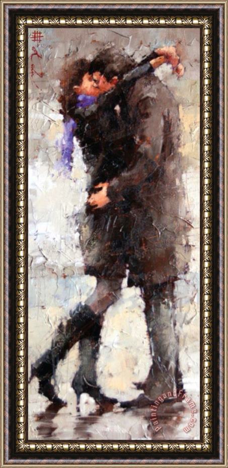 Andre Kohn The Kiss II Framed Painting