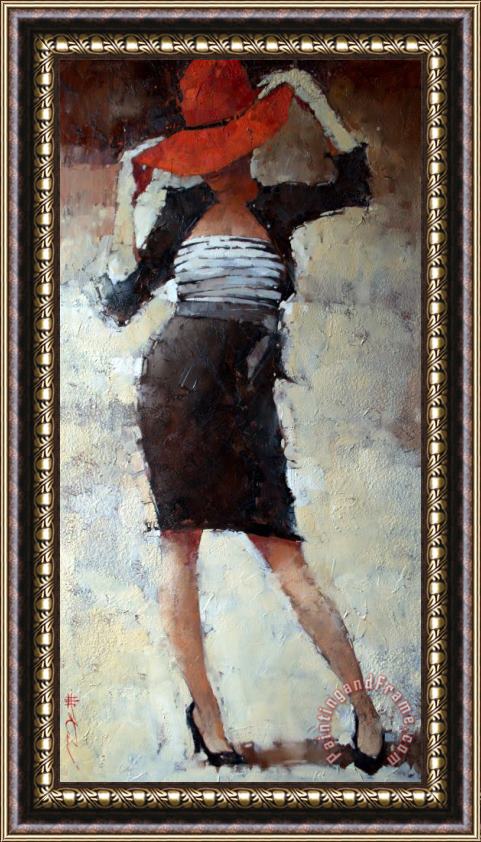 Andre Kohn With a Character Framed Painting