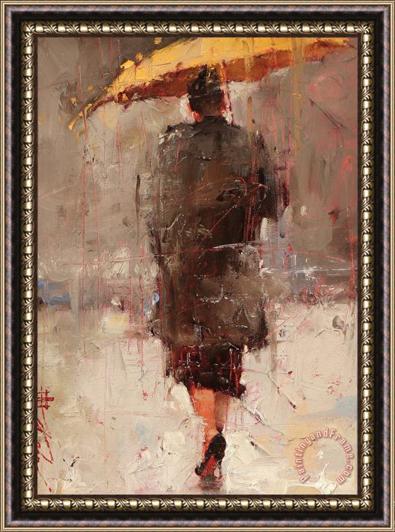 Andre Kohn Yellow Framed Painting