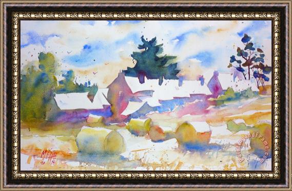 Andre Mehu Farms isle of Groix Brittany Framed Print