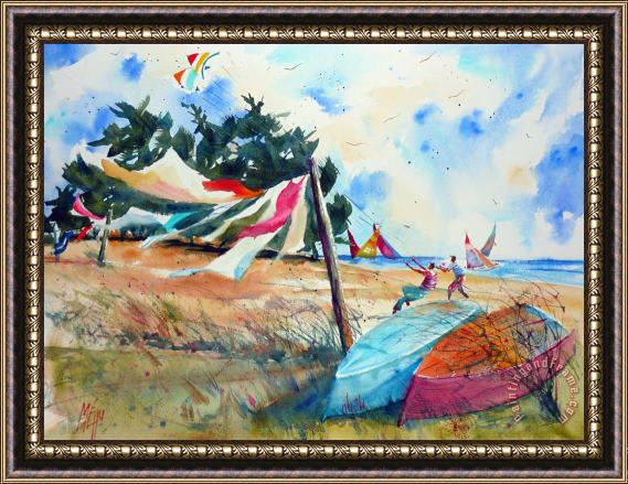 Andre Mehu In the wind Framed Print