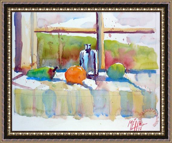 Andre Mehu Still life by the window Framed Painting