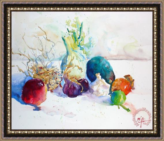 Andre Mehu Vegetables and fruits Framed Painting