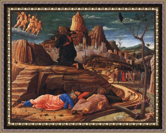 Andrea Mantegna Agony in The Garden Framed Painting