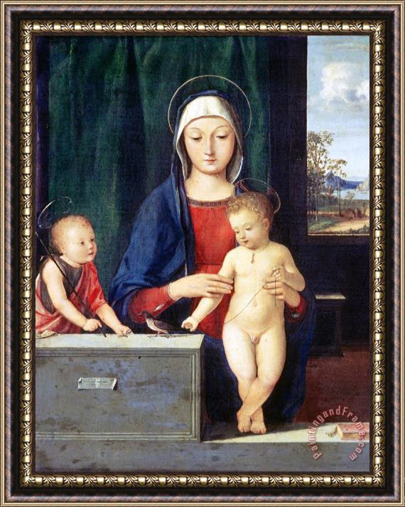 Andrea Solario Virgin And Child Framed Painting