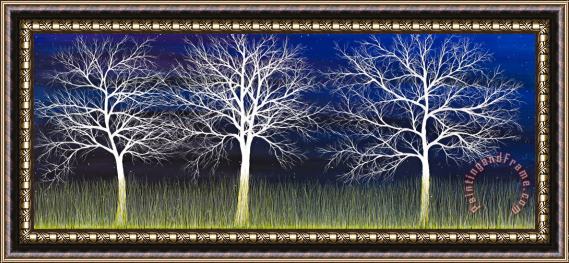 Andrea Youngman Ghosts Whispering in the Field Framed Painting