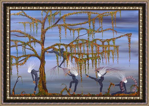 Andrea Youngman They danced as though her life depended on it. Framed Painting