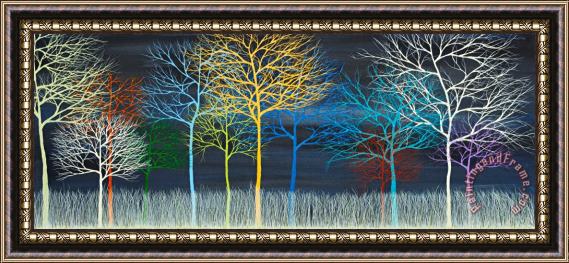 Andrea Youngman This is Your Brain on Trees Framed Painting