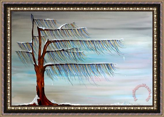 Andrea Youngman Winter Blues Framed Print