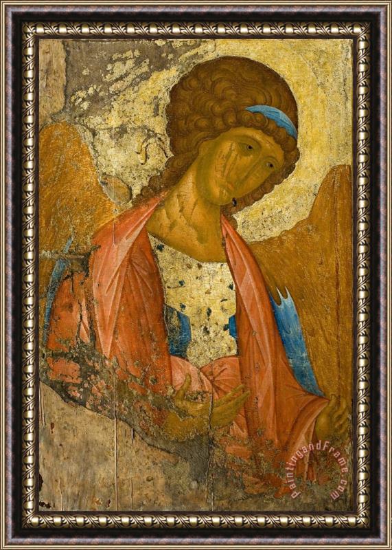 Andrei Rublev Archangel Michael. From the Deisus Chin Framed Painting