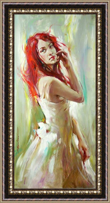 Andrew Atroshenko The Redhead Framed Painting