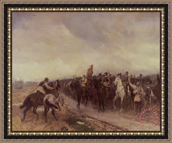Andrew Carrick Gow Cromwell at Dunbar Framed Painting