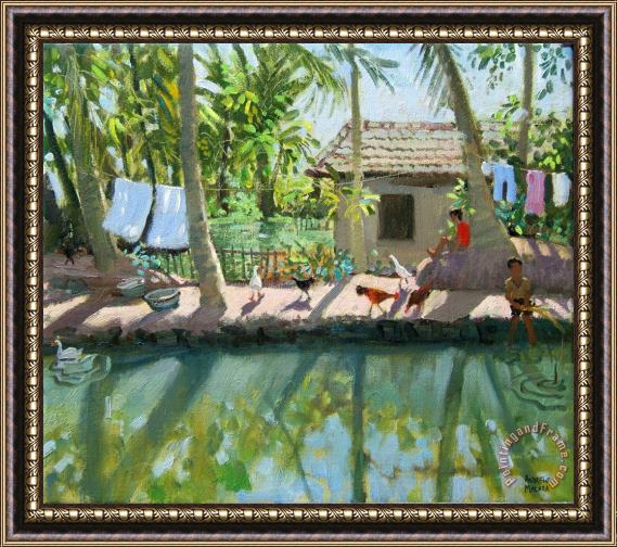Andrew Macara Backwaters India Framed Painting