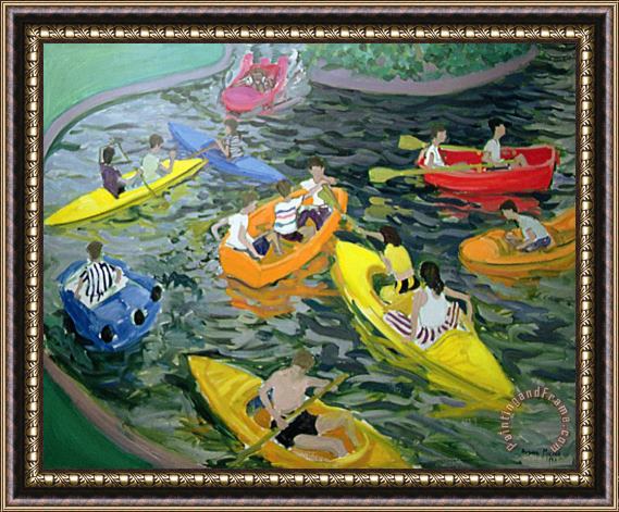 Andrew Macara Canoes Framed Painting