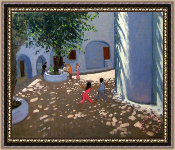 Andrew Macara Mykonos monastery Framed Painting