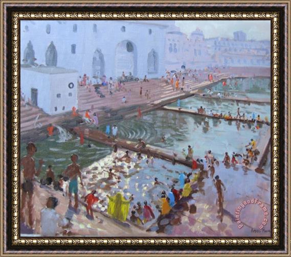Andrew Macara Pushkar ghats Rajasthan Framed Print