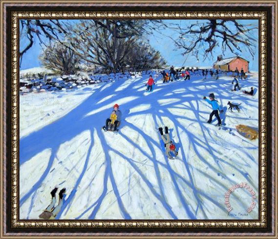 Andrew Macara The shadow Derbyshire Framed Painting
