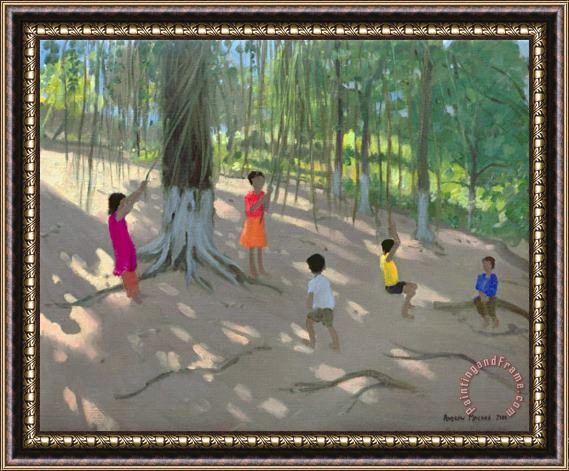 Andrew Macara Tree Swing Framed Painting