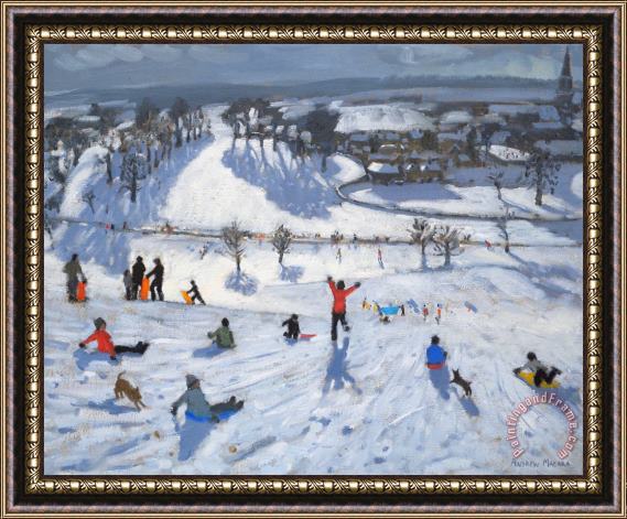Andrew Macara Winter Fun Framed Painting