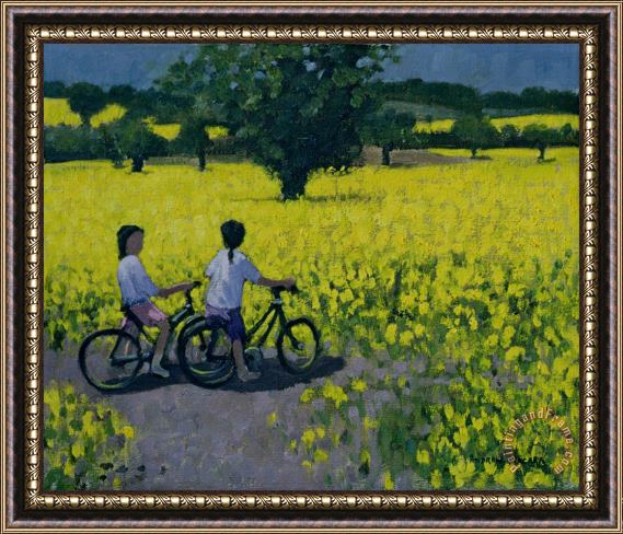 Andrew Macara Yellow Field Framed Painting